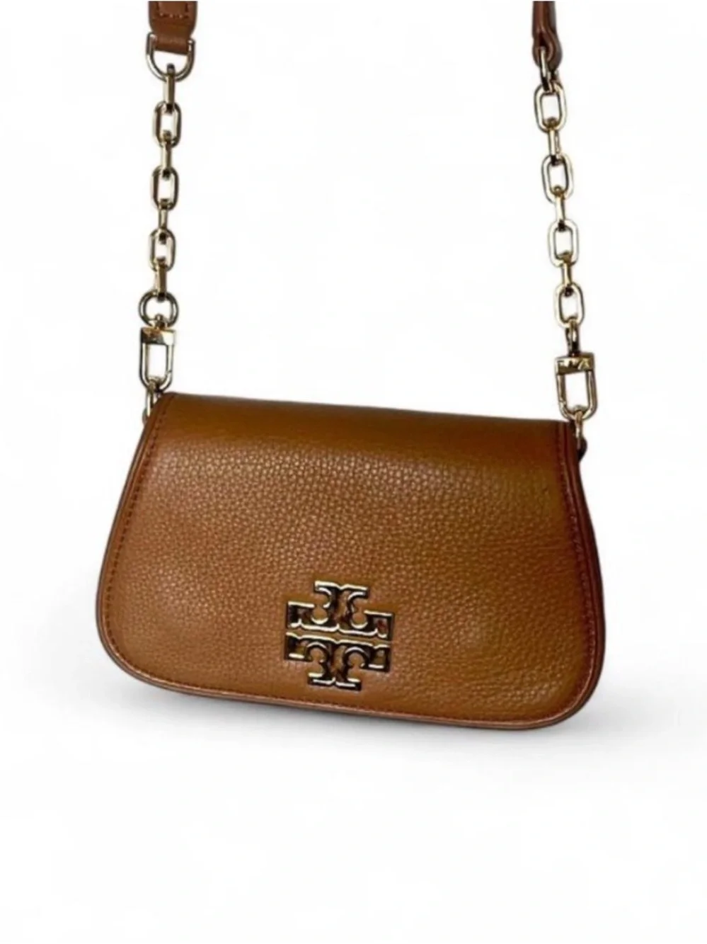 Tory Burch Britten Convertible Crossbody Bag Moose Brown